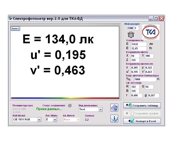 Спектроколориметр ТКА-ВД с поверкой 3